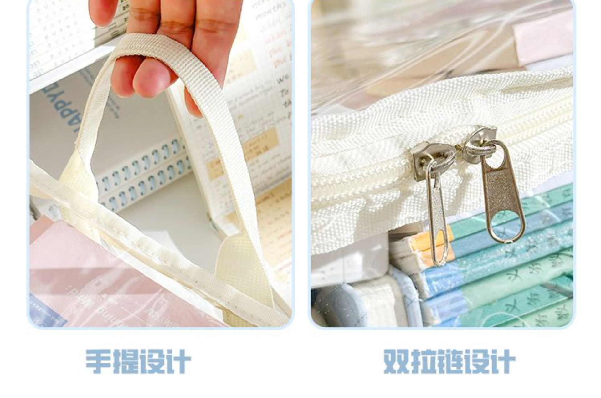 Old book storage box, large-capacity book organization wonder, student dormitory bookshelf, book bag, transparent moisture-proof and dust-proof bag pic 8