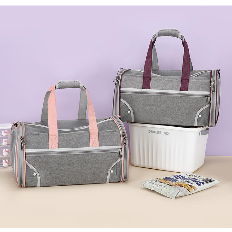 Cat bag, portable handbag for going out, breathable, spacious, fashionable dog bag, hand-held, space-style pet bag pic 4