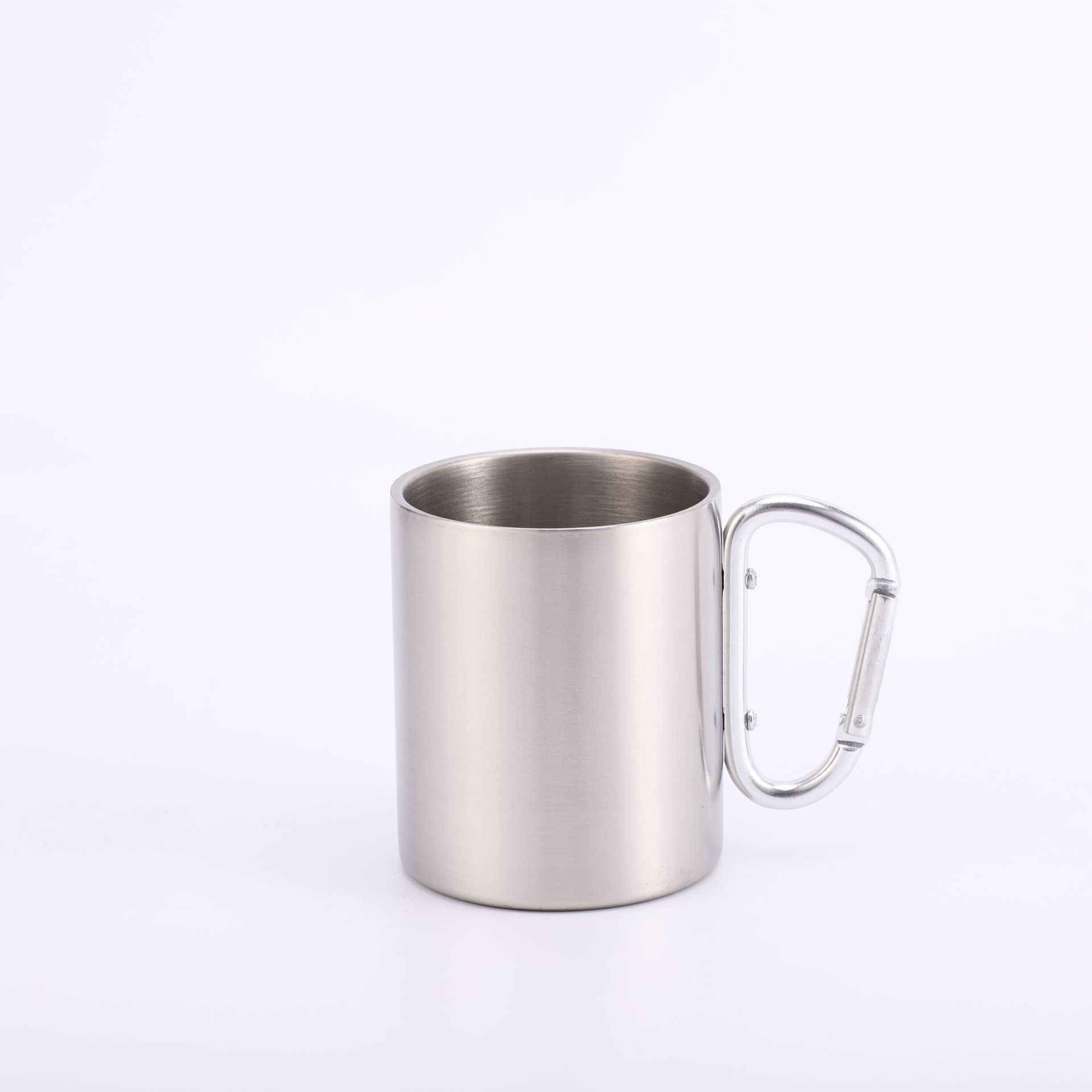 Wholesale of cross-border 304 stainless steel mini mugs with LIDS, handles, multi-functional and shock-resistant water cups pic 3