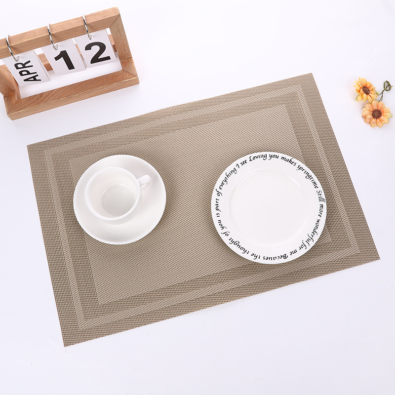 特斯林餐垫西餐垫PVC现货餐垫可水洗防滑耐热厨房用品餐垫详情1