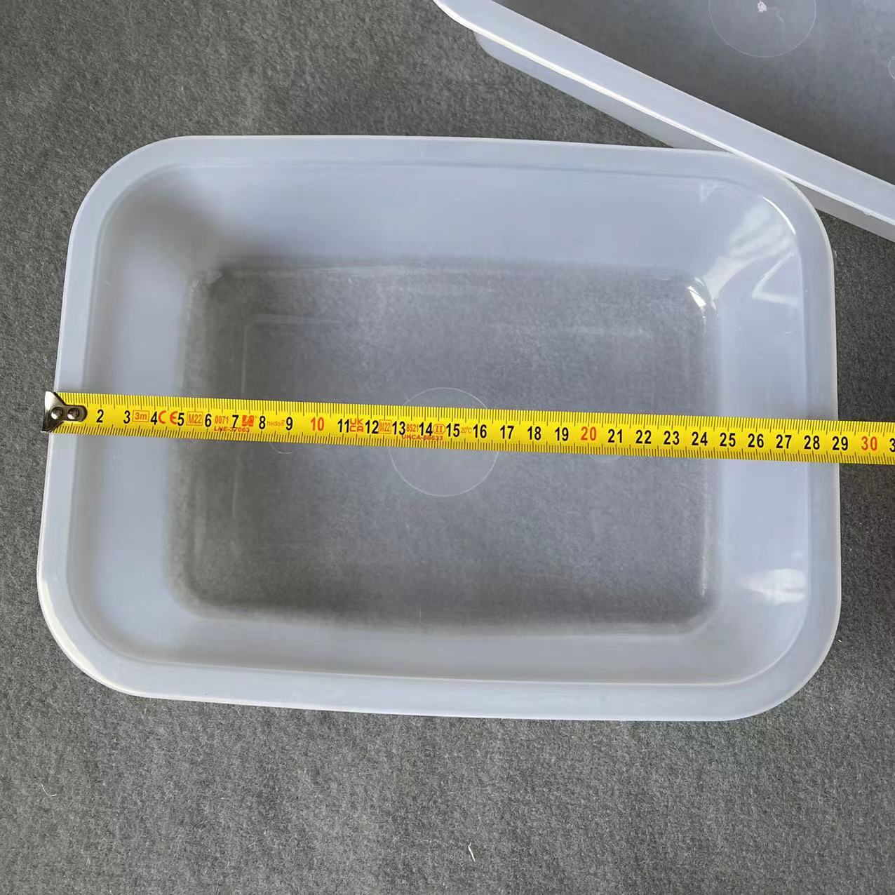 【 Office 】 Pu Zhong White Square box 300 yuan per box, medium-sized plastic white box, square basket, draining basket, seafood basket, breakfast fast food storage basket, exposed basket, wholesale 1 yuan 2 yuan pic 2
