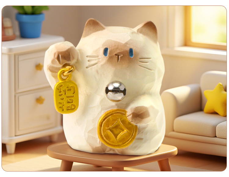 猫猫水晶PAI情绪盲盒 卡通可爱桌面树脂工艺品摆件节日送礼盲盒详情21