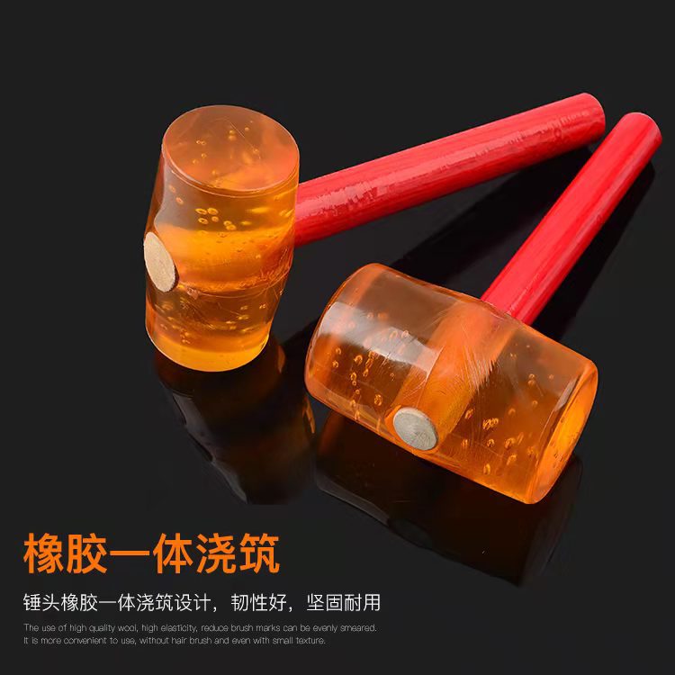 Transparent floor laying tools: leather hammers, rubber hammers, yellow leather hammers pic 5