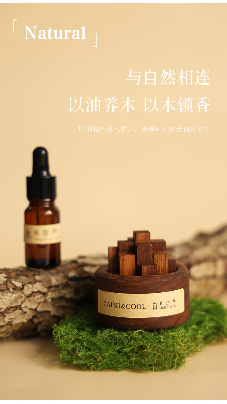 Free-growing diffuser wood, flameless aromatherapy essential oil, home indoor diffuser, bedroom decoration, flameless fragrance gift pic 9