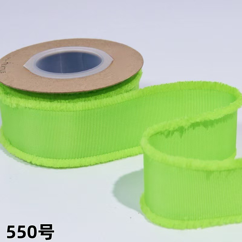 螺纹须边带厂家直销50码每卷服装玩具辅料手工蝴蝶结礼品包装丝带详情7