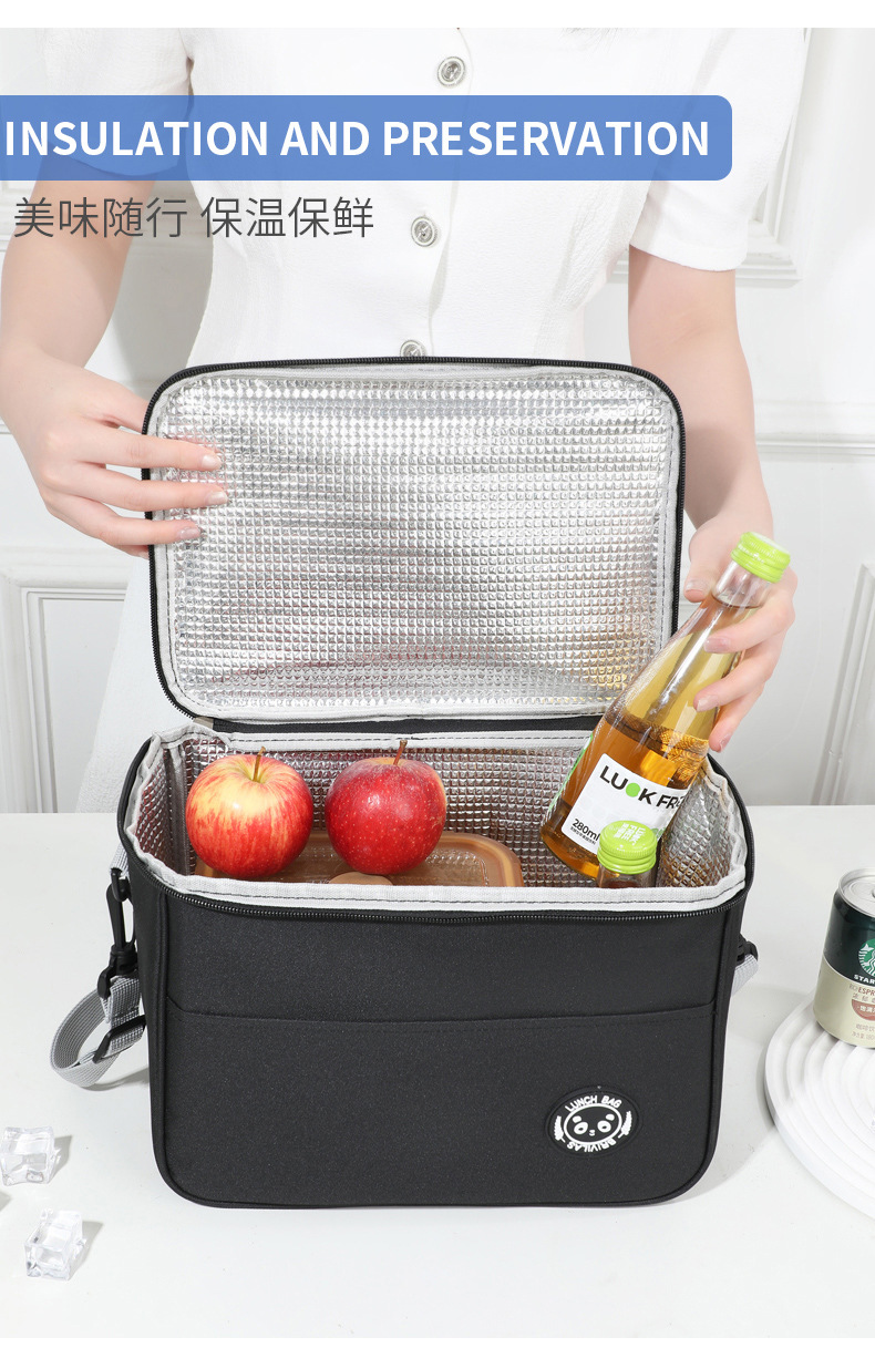 厂家直销新款保温包 野餐便当包手提保鲜袋上班带饭午餐包 饭盒袋详情8
