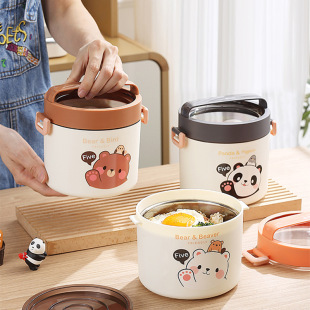 INS四分格饭盒学生午餐盒上班微波炉亚马逊跨境便当盒bento box详情7