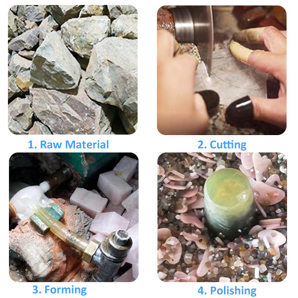 批发天然石水晶碎石女士链条手串不规则小碎石紫晶手串手饰品详情30