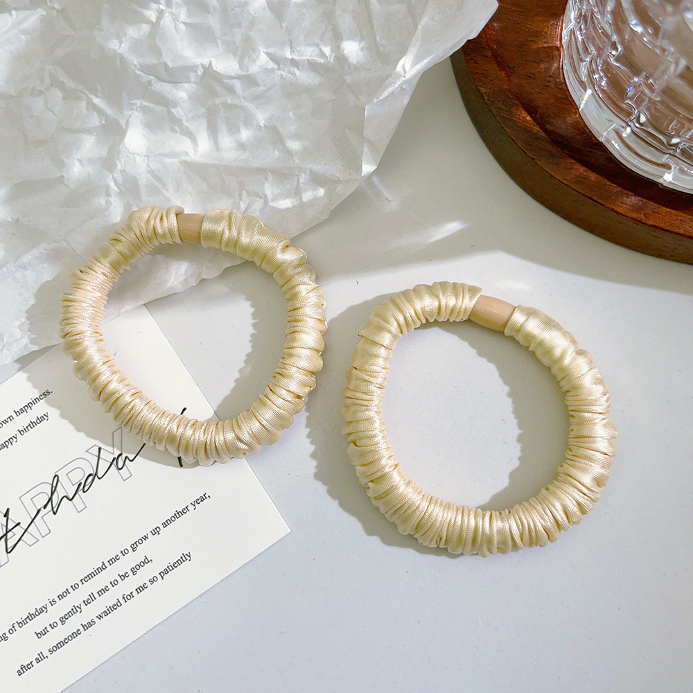 韩版基础简约高弹力冰丝面膜大肠发圈气质纯色头绳发饰发饰头饰详情10