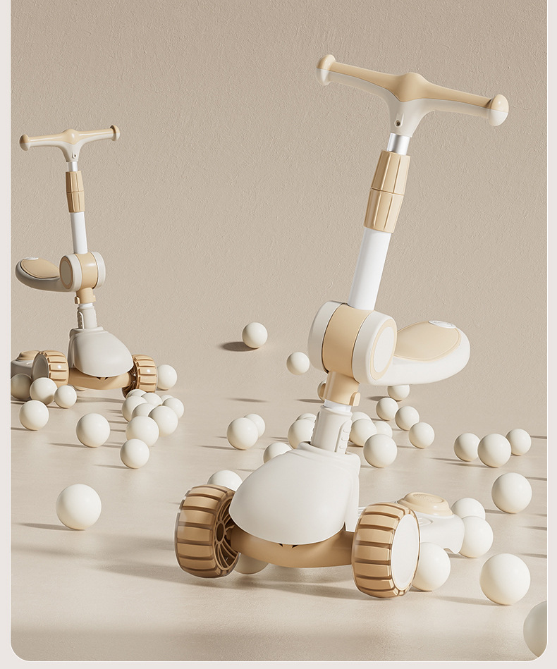 儿童滑板车2-3-6岁8三合一男女宝宝溜溜可坐可骑滑滑车小孩踏板车详情12