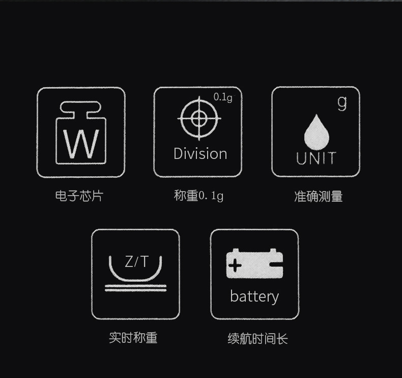 新款茶叶秤家用厨房秤高精度药材茶则秤便携式电子秤 礼品电子称详情2