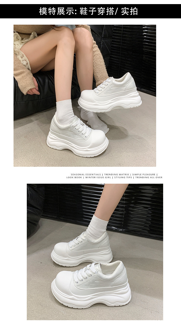 厚底内增高时尚大头小白鞋女2025春季新款网红松糕百搭运动休闲鞋详情9