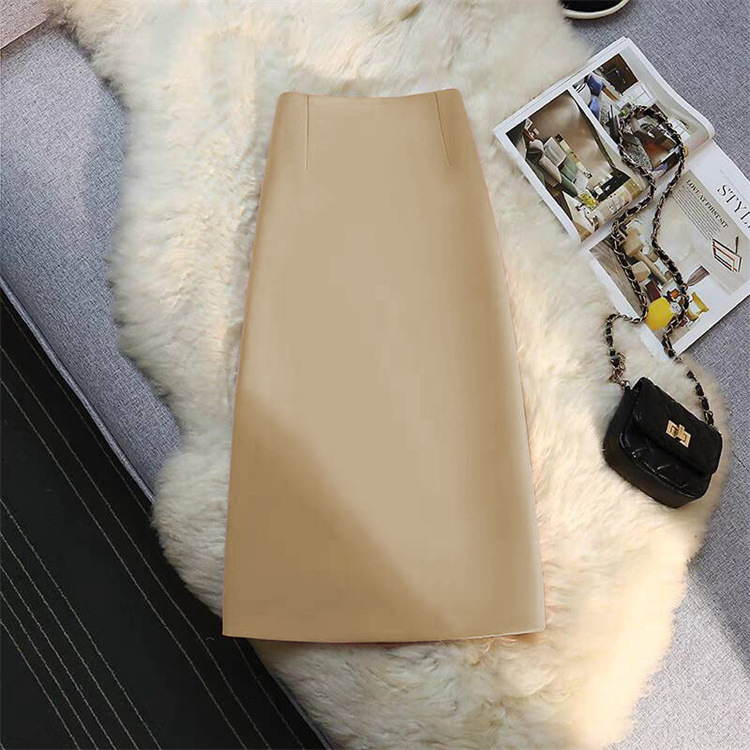 西装半身裙女中长款直筒裙垂坠感夏季2025小个子通勤风开叉包臀裙详情19