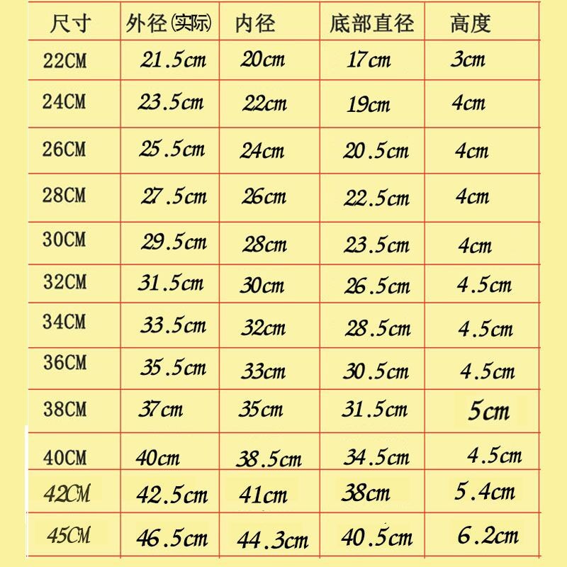 加厚不锈钢圆盘特大号凉皮盘糕盘凉皮锣锣蒸年糕盘平底盘菜盘详情3