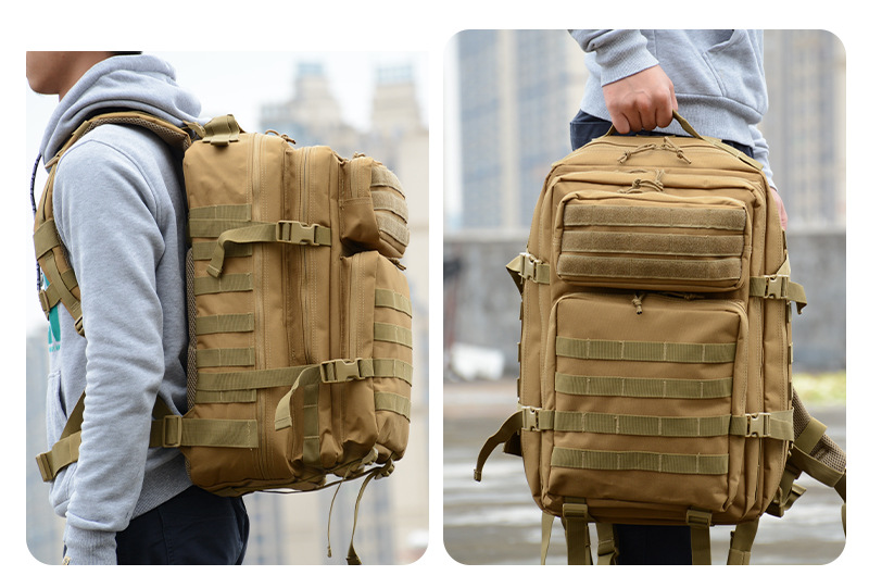 Yitu Outdoor Tactical Backpack, a multi-functional large-capacity 3P attack camouflage outdoor camping waterproof Sports Mountaineering backpack pic 15