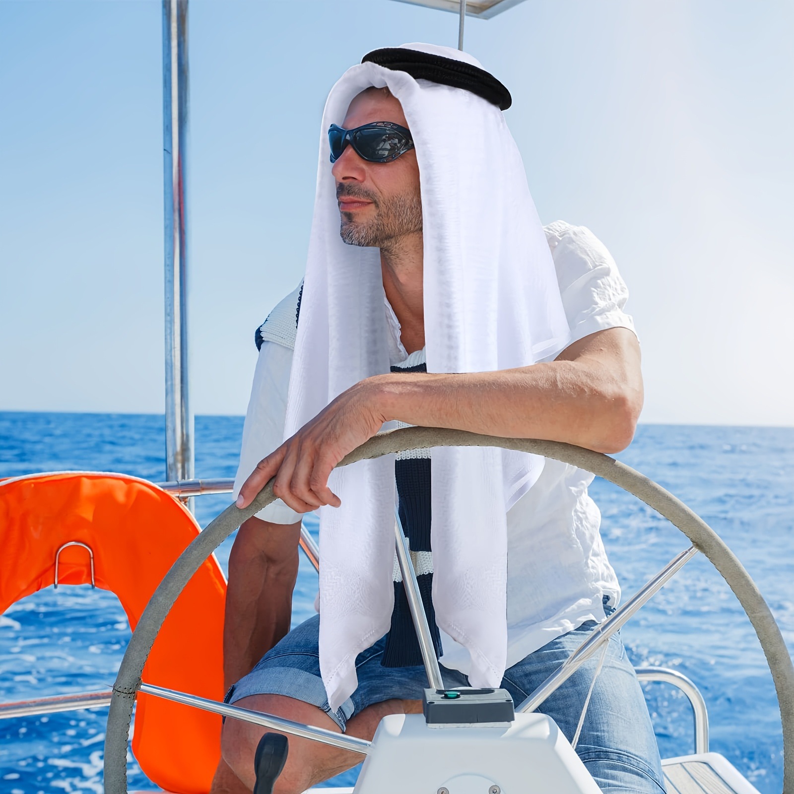 Cross-border Arab headscarves, Dubai headscarves, Saudi and Afghan travel bags, headwear. Men do not need headbands + headscarves pic 9