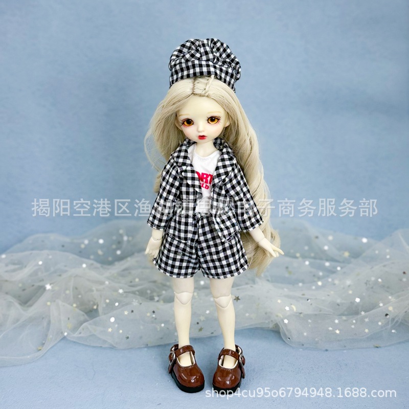 6分bjd娃衣30厘米洋娃娃换装衣服连衣裙毛线纽扣鬼妈妈玩偶套装详情24