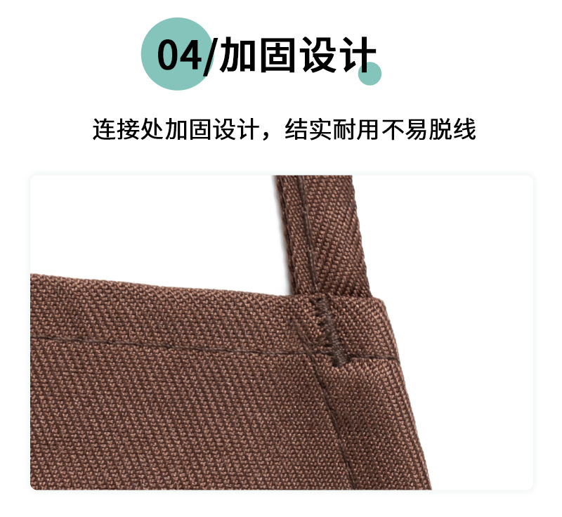定制广告围裙印字印店名印图案LOGO促销围裙男女挂脖涤纶围裙批发详情12