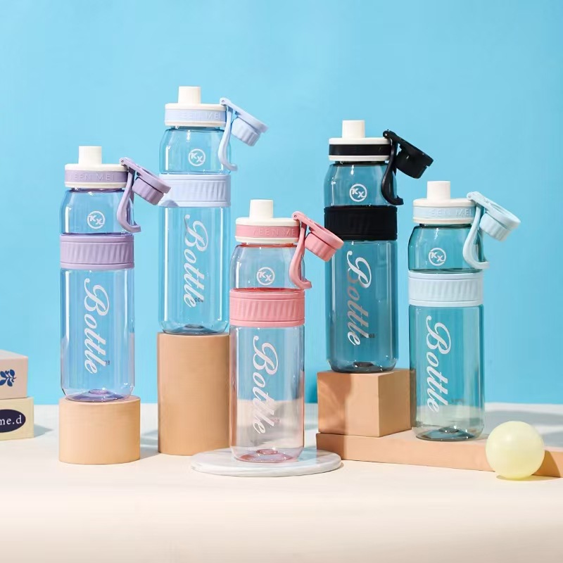 大容量便携男女生PC塑料杯子 学生简约夏季运动水杯 跨境新款详情1