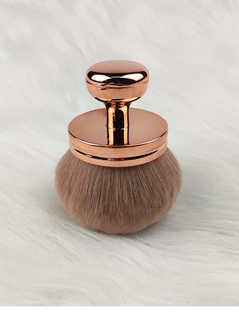 Cross-border foreign trade exclusive mushroom-shaped large loose powder brush, blush brush, super soft large seal body lotion and makeup brush pic 11