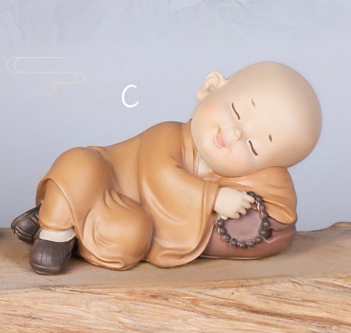 Shangsen Bestsellers: Little Monk Home Decorations, resin handicrafts, tablecloths, living room soft furnishings, and festival gifts pic 1