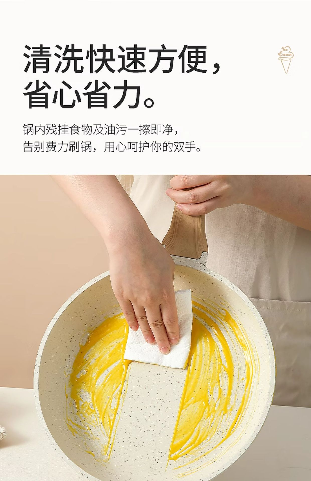 A set of non-stick marble and granite cookware, including soup POTS, stewing POTS, frying POTS, stir-frying POTS, milk POTS, and POTS for frying, stir-frying, steaming and boiling pic 15