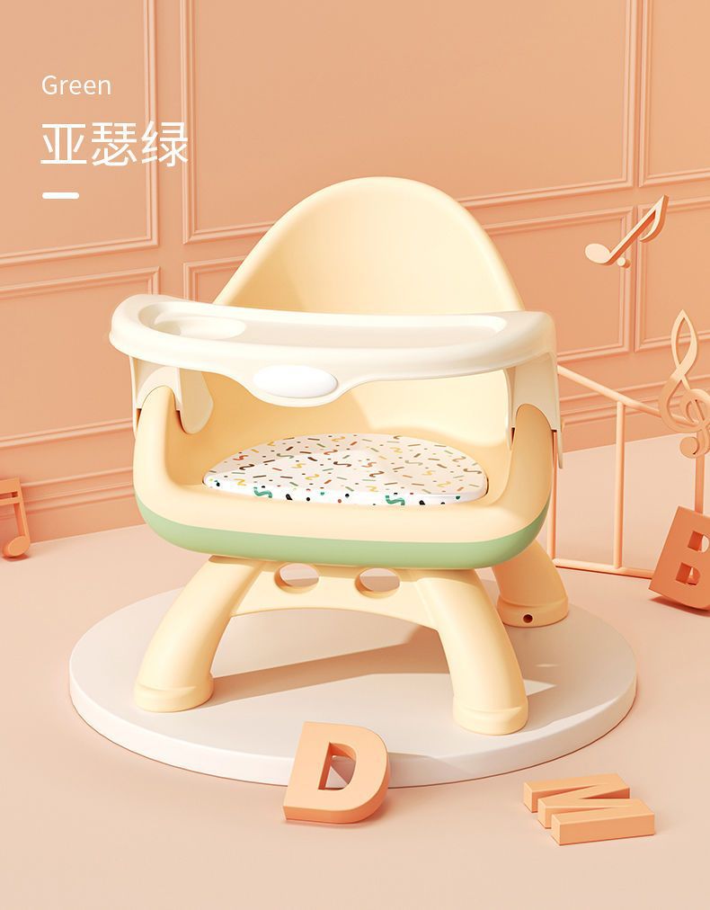 宝宝吃饭桌餐椅多功能凳子婴儿童椅子家用塑料靠背座椅叫叫小板凳详情11