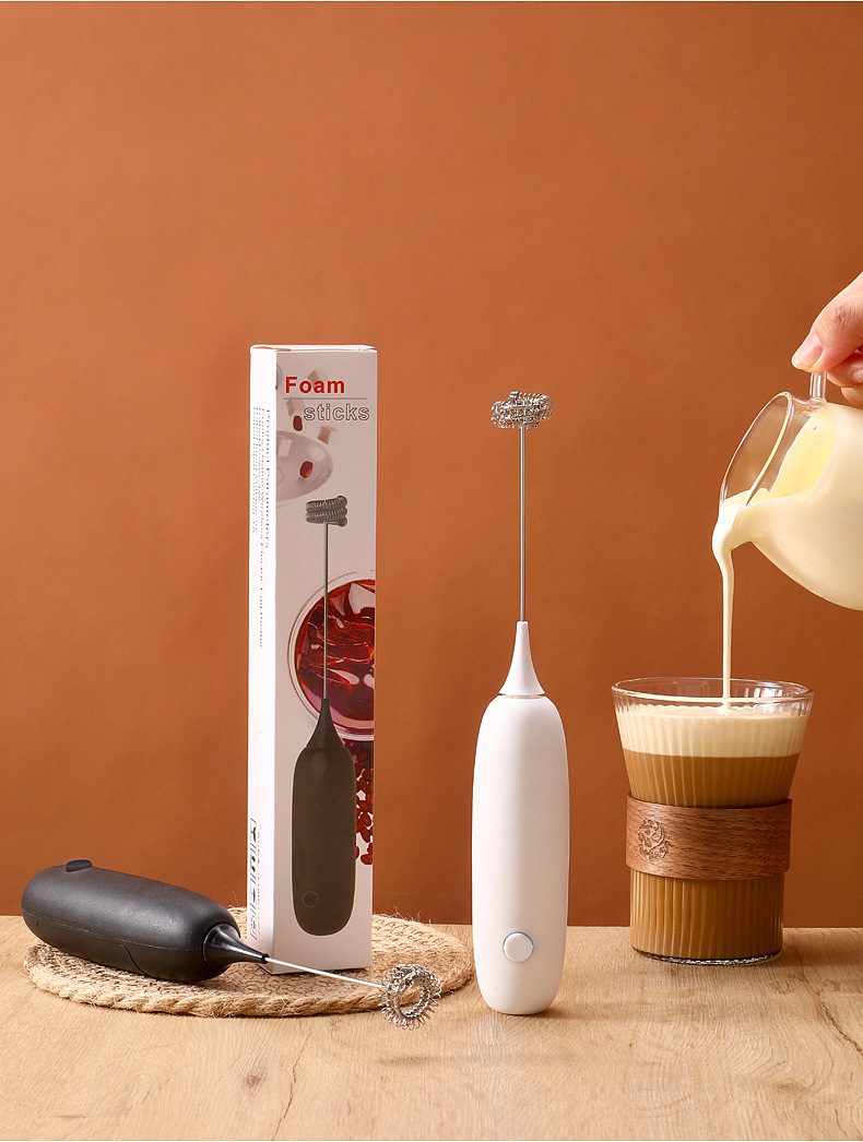 Cross-border preferred handheld electric milk foamer, home baking coffee blender, milk foaming machine, milk foaming wonder, brand-new kitchen gadget pic 13