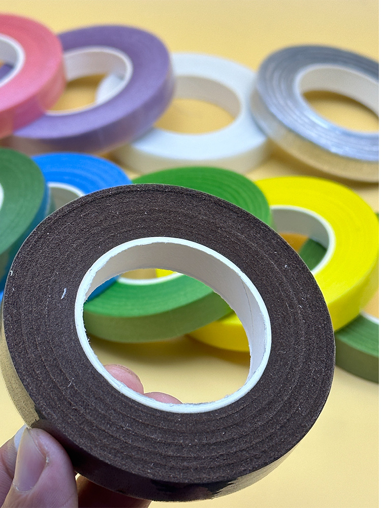 Flower art tape, green handmade diy adhesive paper, factory direct sales, simulated flower adhesive fabric, plant gardening wrapping flower pole adhesive pic 11