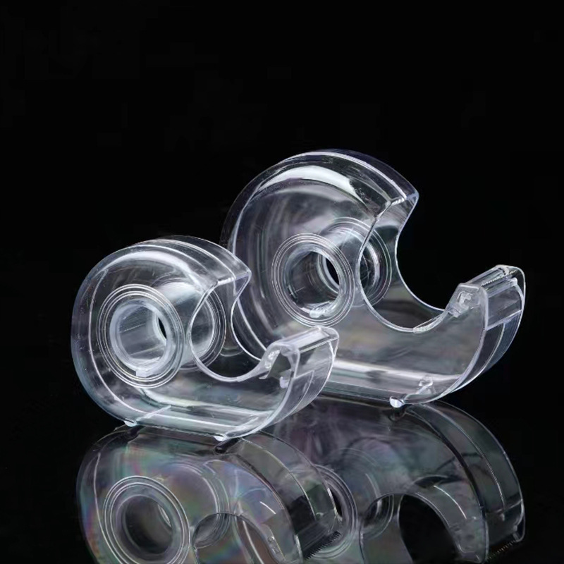 文具迷你透明胶带切割器 简易蜗牛塑料透明胶带座详情9