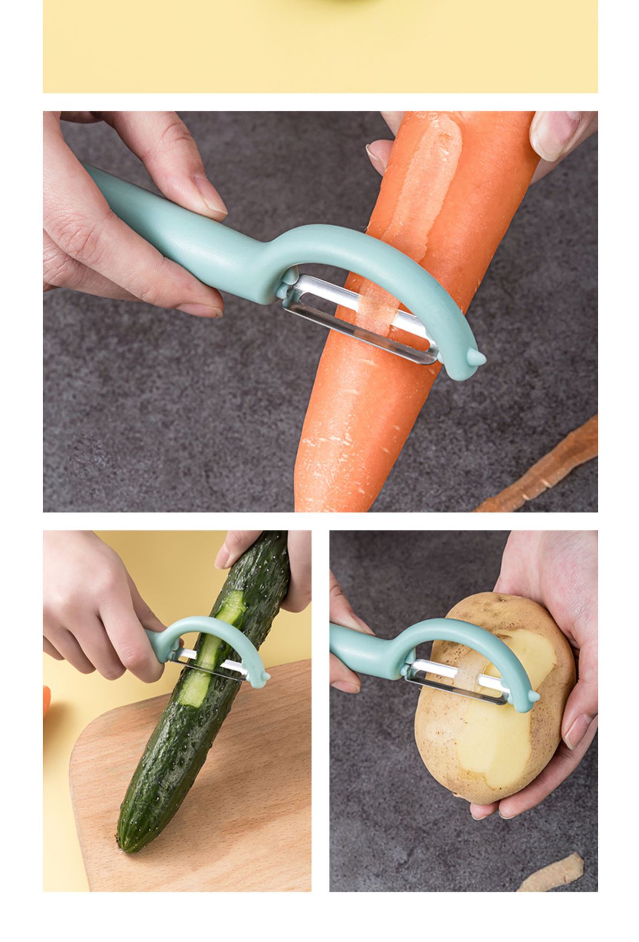 厨房专用7625瓜刨子 土豆水果蔬菜削皮器 刮皮刀茄子削皮刀 刨皮刀实用方便快捷详情7