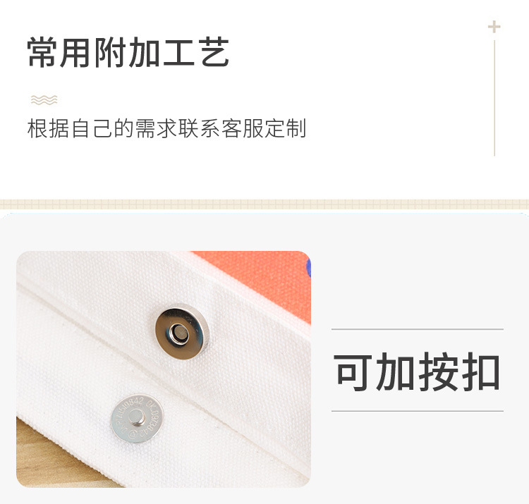 Customized canvas bags, wholesale tote bags, large-capacity DuPont handbags, custom-made eco-friendly cotton drawstrap bags with logo printing pic 9