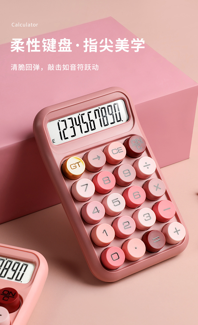 RZ-819B dopamine color series calculator, high appearance level, multi-functional calculator, flexible keys, office special pic 3