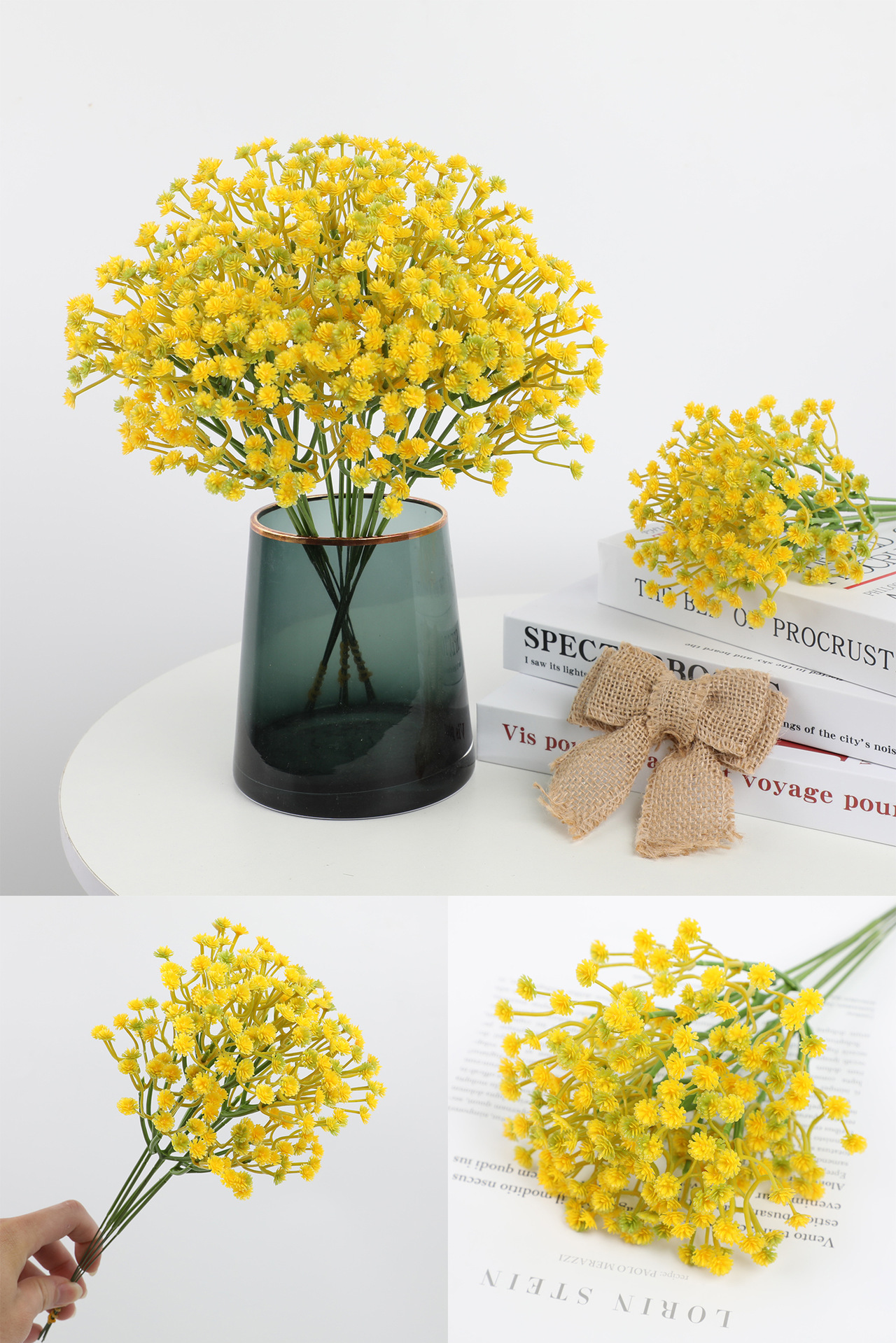 彩色仿真花束金色系串花藤吊多肉仿真花塑料花那裡卖详情7