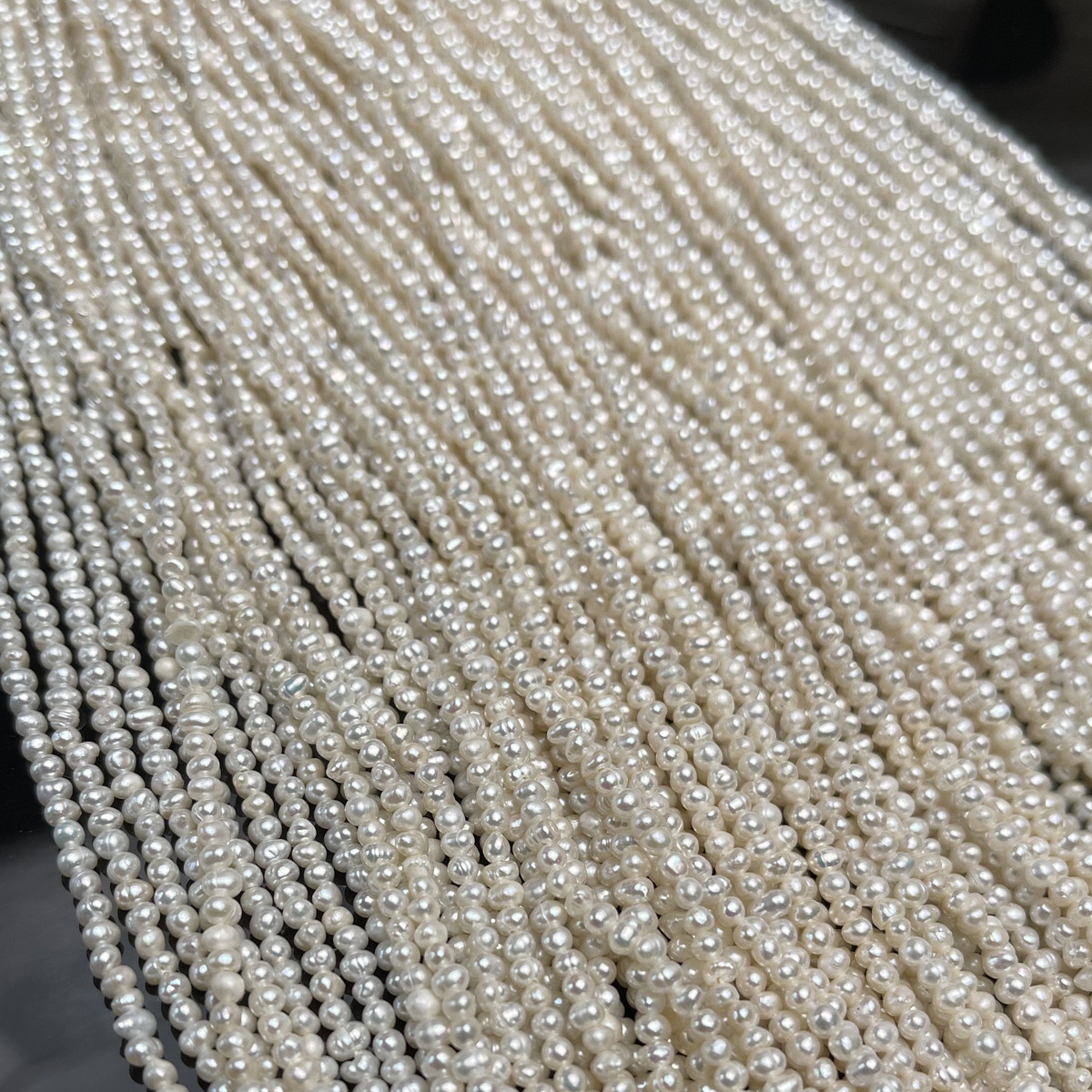 Natural freshwater pearl white beads - specifications 2-3mmDIY bracelet jewelry accessories wholesale handcrafted beading materials pic 1