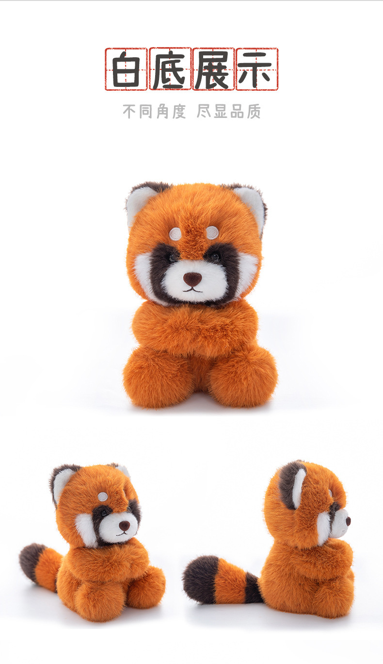 抖音新款桌伴仿真动物系列兔子金毛狐狸毛绒玩偶可爱礼物现货毛绒公仔娃娃详情15