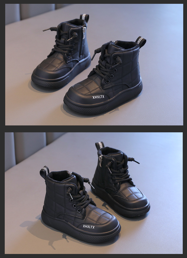 童鞋儿童棉鞋2024秋冬新款软底棉靴女童加绒面包鞋洋气保暖短靴子详情12