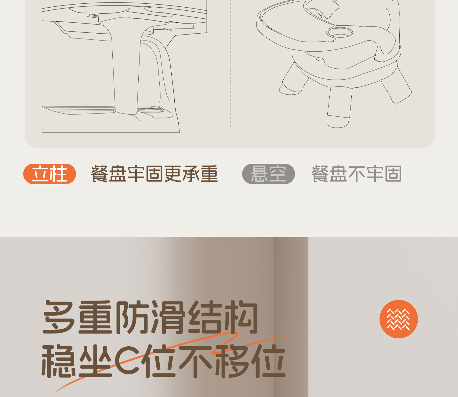 严选儿童凳子宝宝吃饭餐椅婴儿叫叫椅靠背座椅小板凳矮椅子餐桌详情25