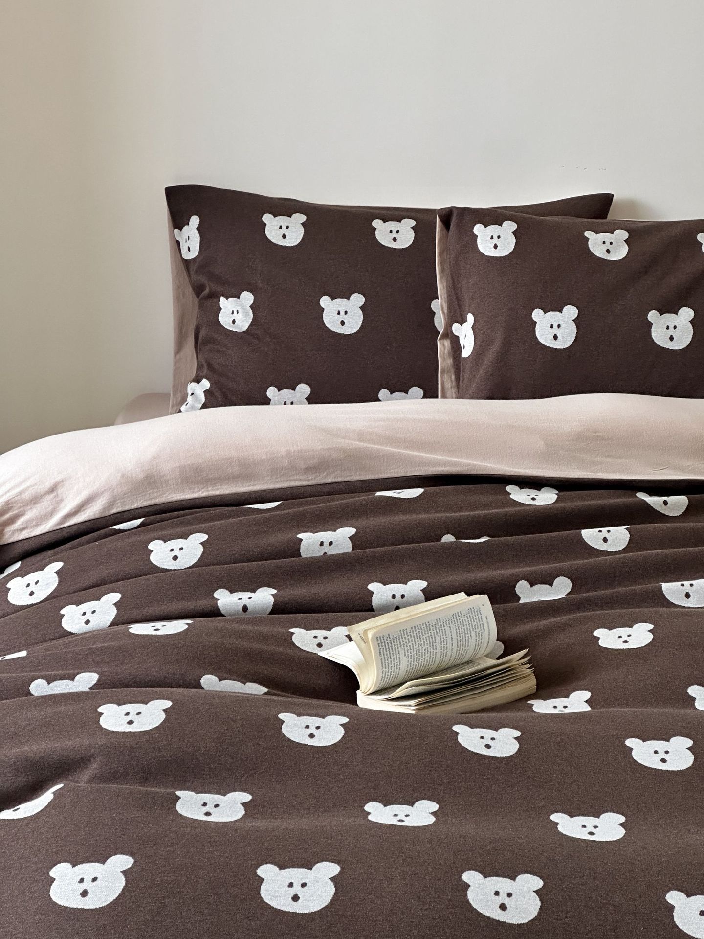 2025 Thickened knitted jacquard Class a all-cotton jacquard knitted cotton four-piece set, Tianzhu cotton Bear Naked Sleeping Quilt cover pic 11