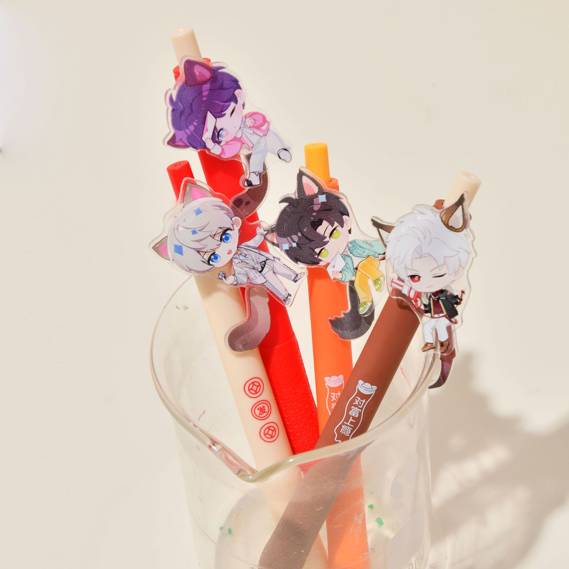 New 2D tail press pen gel pen with cute and fun design, gel pen special stationery for primary school students wholesale pic 7