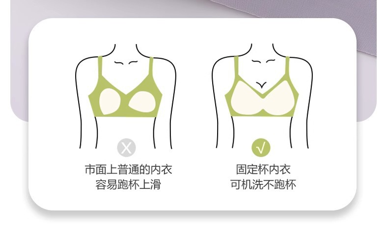无痕舒适云朵内衣女士小胸收副乳聚拢上托防下垂薄款无钢圈文胸罩详情6
