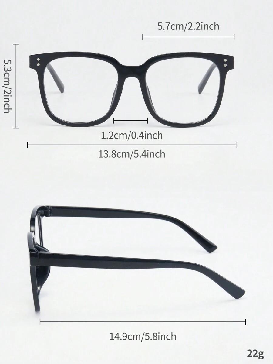 New cross-border eyeglass frame for women, Japanese and Korean version, plain face with rice nails, flat light glasses for men, retro and artistic eyeglass frame that makes the face look smaller pic 9