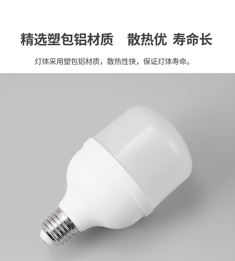 NVC Lighting led bulb energy-saving large screw socket commercial high-power ultra-bright E27 bulb E14 spiral bulb pic 13
