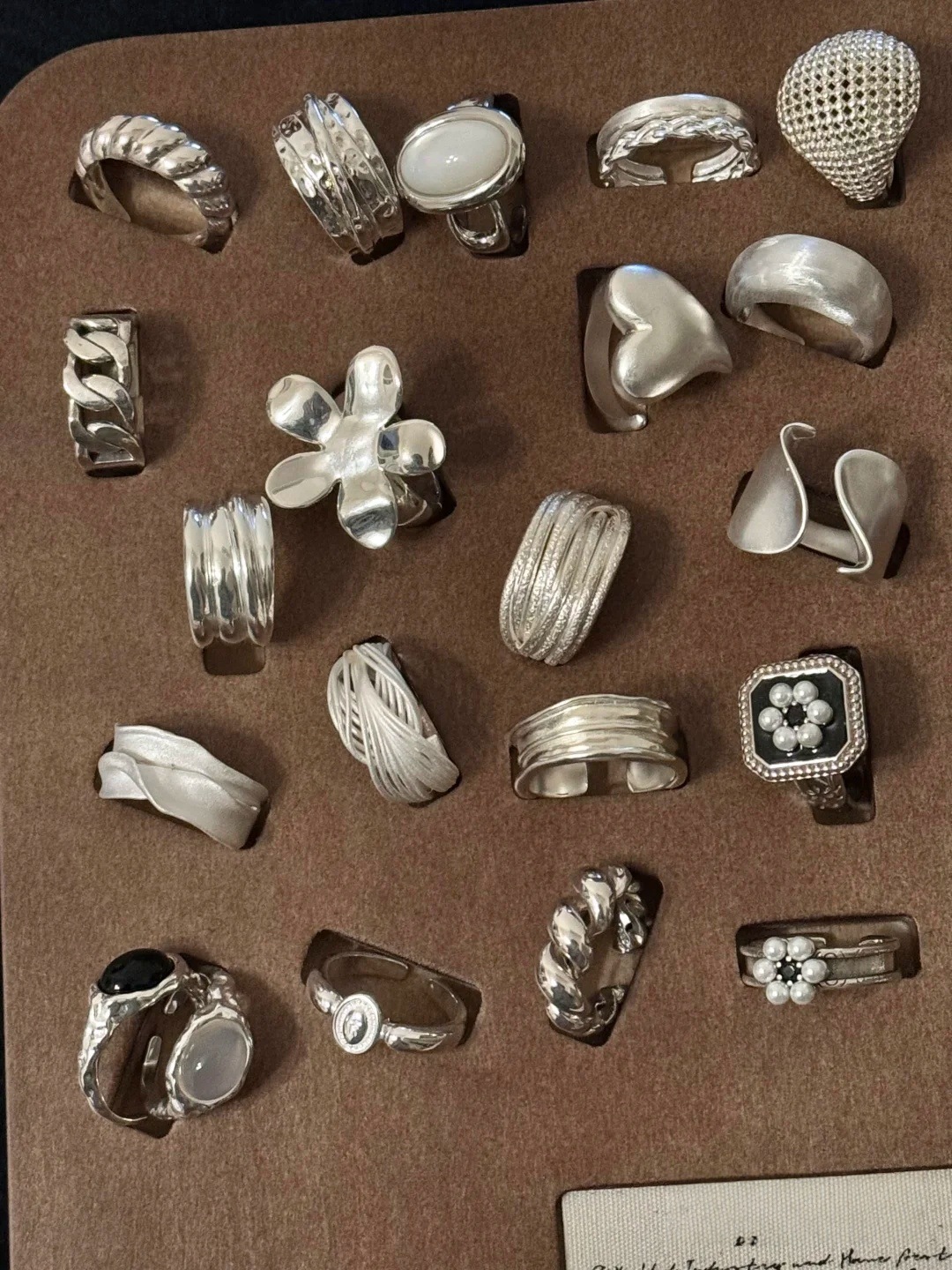 夏季复古重工925纯银戒指女小众轻奢高级感不掉色ins风百搭银饰品详情6