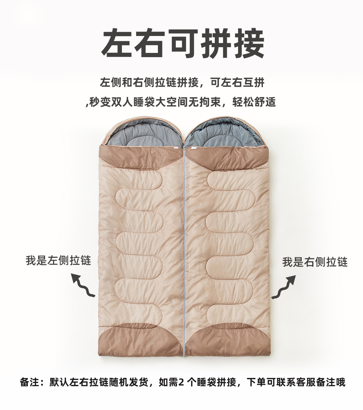 一体户外防风睡袋露营保暖车载成人单双人室内办公室午休睡袋详情18