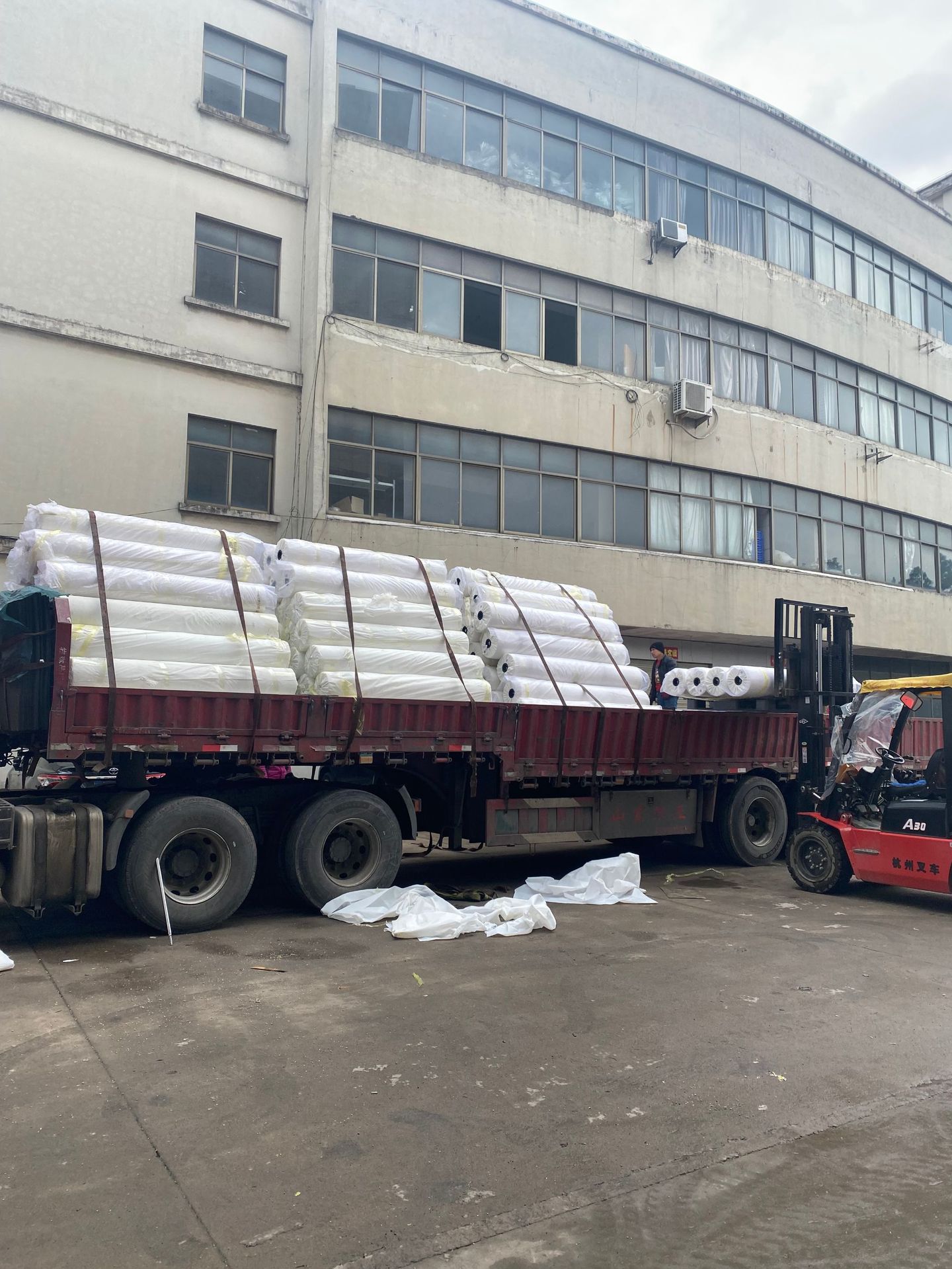 PE film, milky white film, cast film, waterproof, oil-proof and dirt-proof, inner lining of luggage, insulation box, inner lining fabric PEVA film pic 7