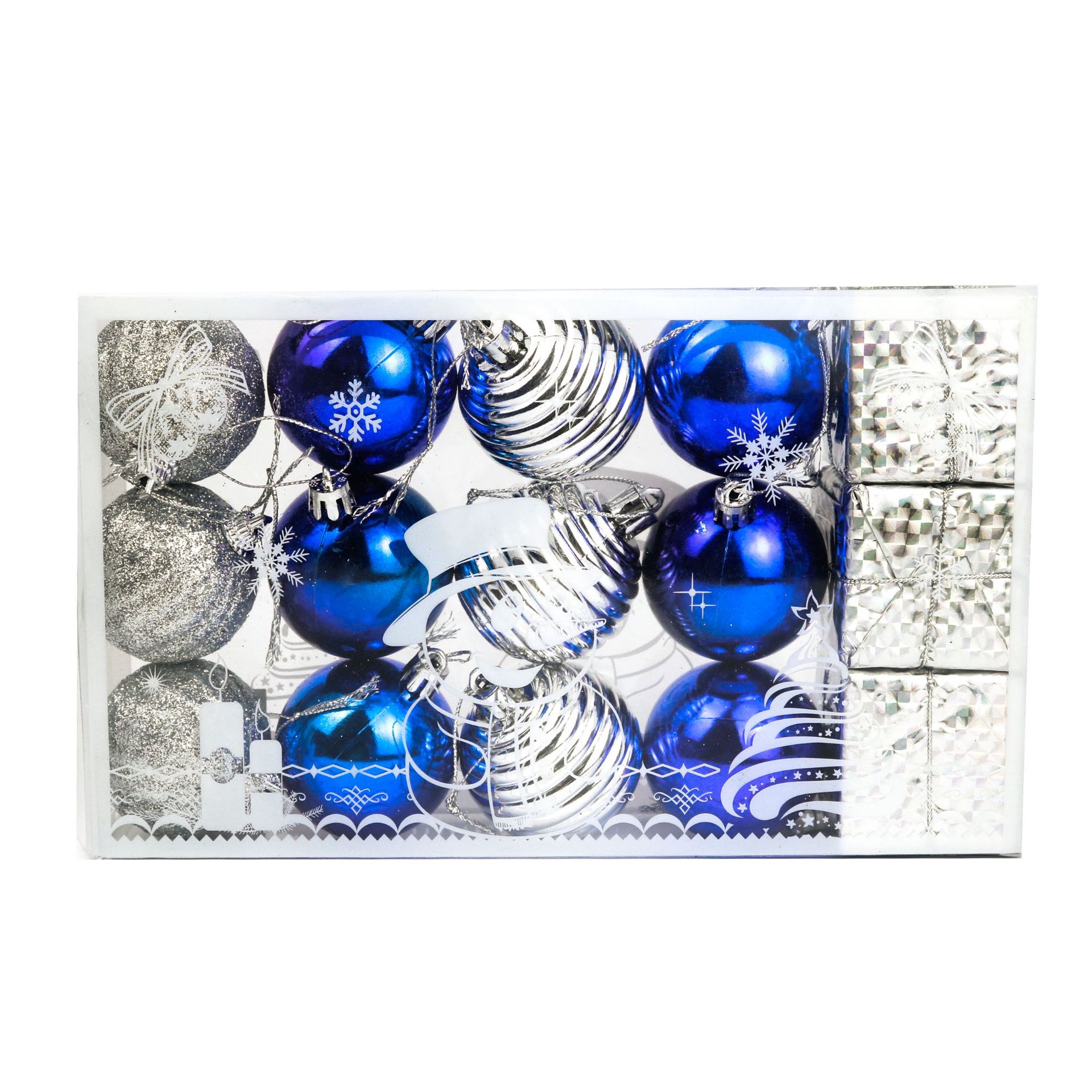 Christmas decorations: 5cm small Christmas pendant, multiple packs, Christmas ball gift pack, multiple boxes of small drums and bells, 15 pieces each pic 10