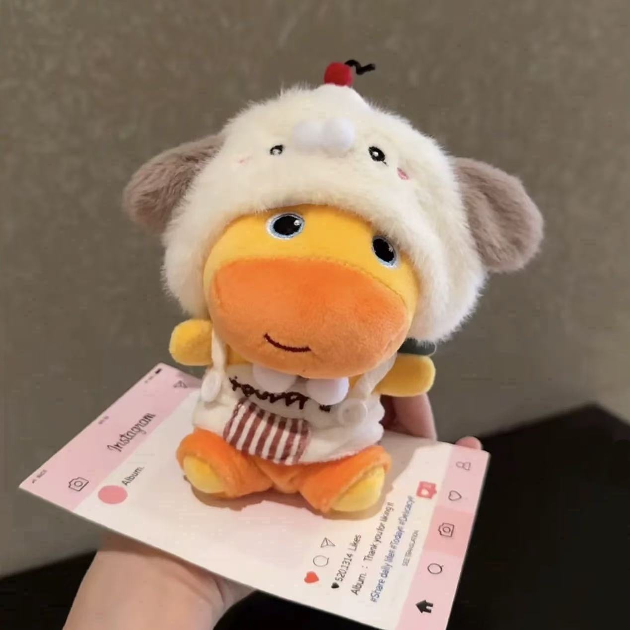 卡通可爱新款水豚变装玩偶背包挂件ins风公仔挂饰钥匙扣送人礼物详情4