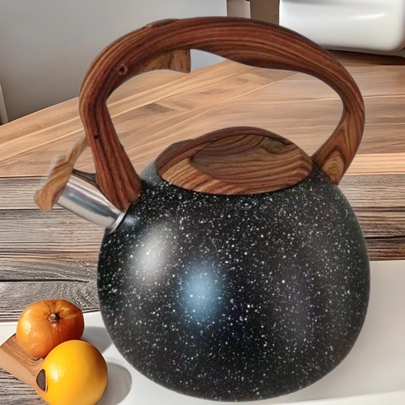 Stainless steel whistling kettle, 3-liter stainless steel whistling kettle, induction cooker, large-capacity kettle for boiling water pic 2