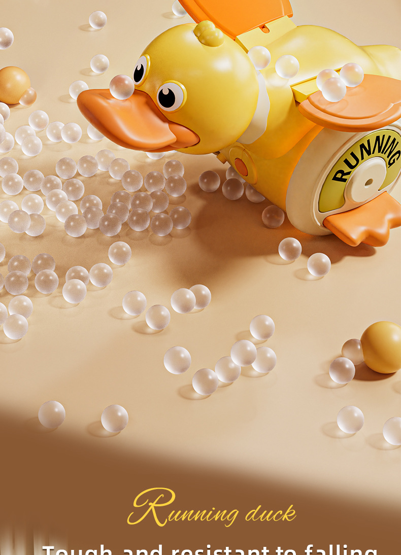 2025跨境电动万向旋转鸭儿童萌趣声光转转鸭小宝宝引导学爬玩具鸭详情16